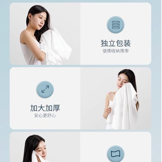 洁丽雅一次性浴巾压缩浴巾毛巾旅游用品马桶垫便携式出差成人洗脸#专享券 商品图4