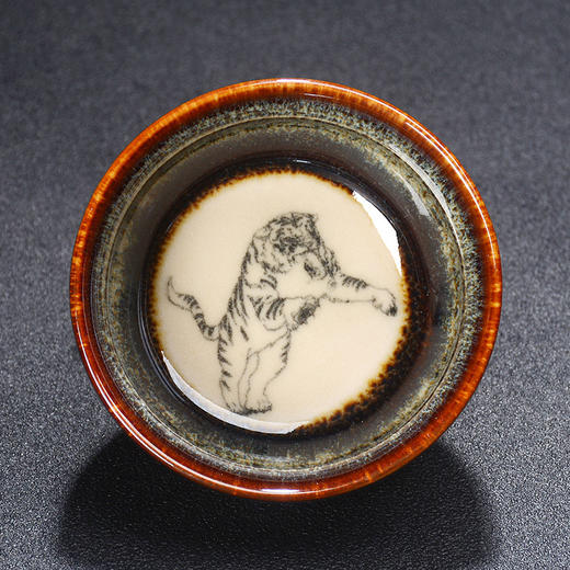 【12生肖款！窑变茶盏】窑变建盏天目茶杯釉下彩陶瓷品名杯12生肖茶盏家用均窑主人杯茶盏li 商品图7