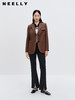 NEELLY纳俪商场同款咖色西装外套2023秋季通勤百搭时尚短款上衣女N23091W01172 商品缩略图1