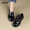 ZHR厚底乐福鞋2023新款英伦风法式小皮鞋jk一脚蹬单鞋ins女鞋 商品缩略图3