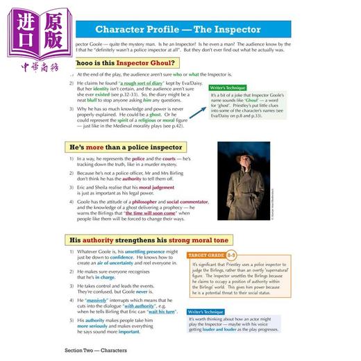 【中商原版】英国CGP GCSE English Text Guide - An Inspector Calls includes Online Edition & Quizzes 商品图3