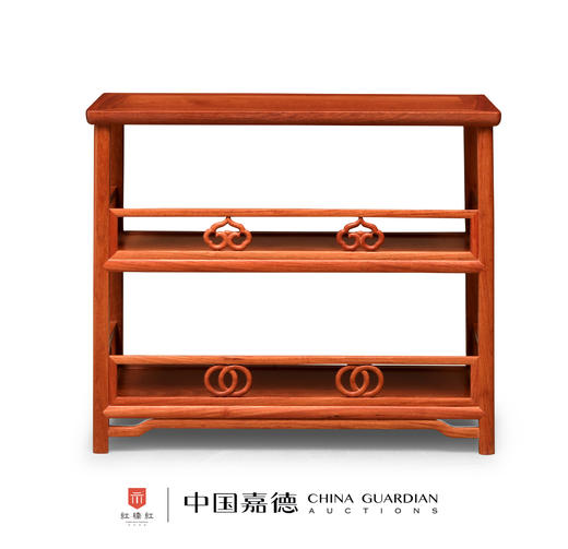 红桥红  家具严选  缅甸花梨（大果紫檀）  【75 如意卡子花 茶水架】 商品图3