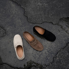 FAYTOBE 秋冬丝绒乐福鞋羊皮时尚感