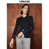 VIMAGE纬漫纪秋季新款设计感小众修身气质小上衣V2009610 商品缩略图5