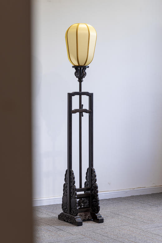 红桥红  家具严选  紫光檀【嘉木堂升降式灯台 宫灯】 商品图1