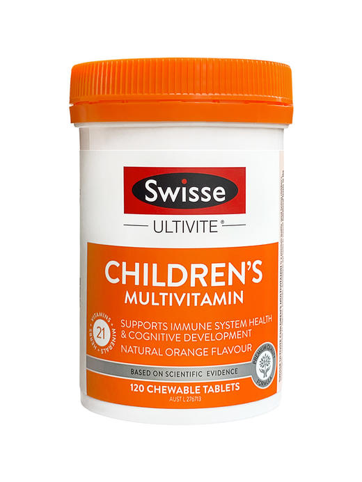 Swisse斯维诗小孩儿童复合维生素矿物质咀嚼片补充营养120片 商品图0