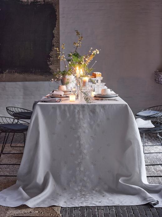 AT邸尔铂·法国进口奢华家纺RAMAGE花枝桌品艺术桌布 商品图4