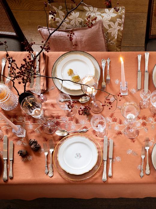 AT邸尔铂·法国进口奢华家纺RAMAGE花枝桌品艺术桌布 商品图1