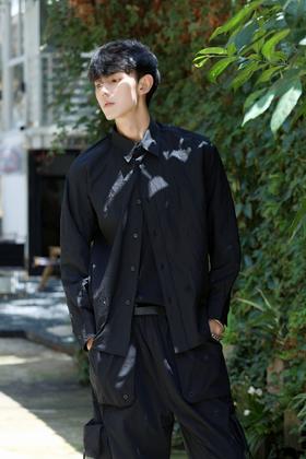 S33352132肌理长袖衬衫