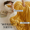 【加厚绒毛！塔芙绒毛毯】秋冬提花毯子，双层加厚，保暖大朵羊羔绒毛毯，简约塔芙绒午睡毯子li 商品缩略图0