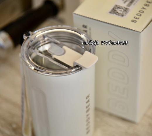 杯具熊｜咖啡随手杯，可拆吸管保温保冷，316不锈钢430ML保温杯 商品图2