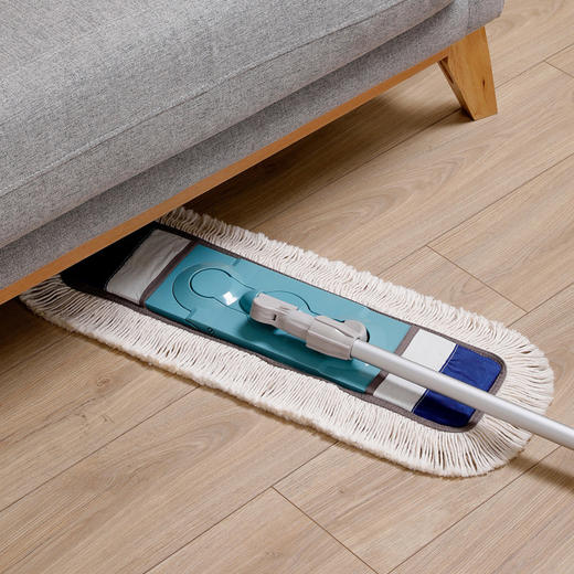 【套布款】美丽雅棉线拖把套布式平板地拖大号尘推家用木地板墩布纤维布两用60型 商品图4