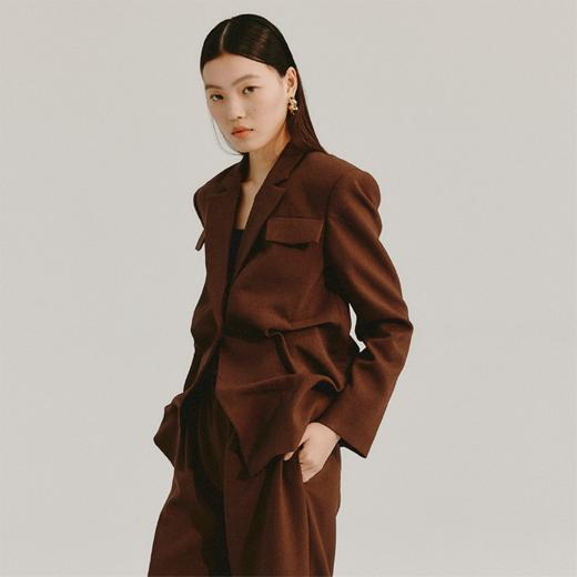 LIYIHAN 解构捏皱西装 Y233T00476 商品图0