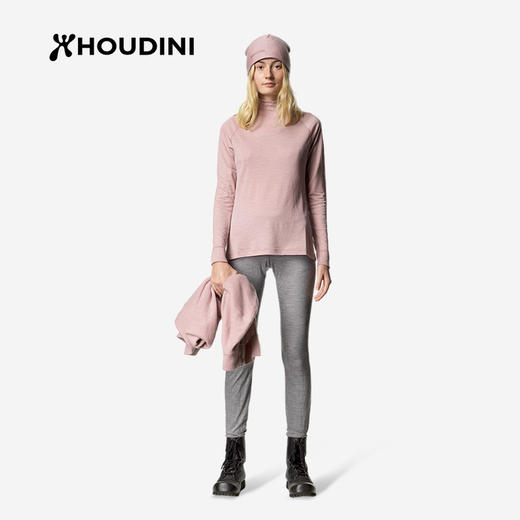 HOUDINI胡丁尼 Activist Turtleneck 积极女美利奴羊毛长袖打底衫 130054 商品图4