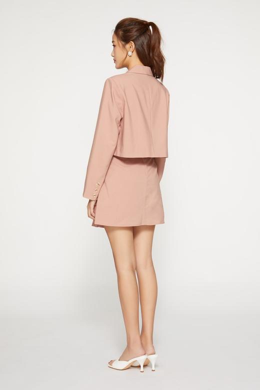 ONE MORE文墨 英伦风粉色短款西装裙套装 9525 商品图2