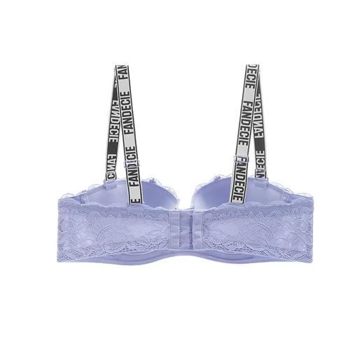 2F【Fandecie芬狄诗】【无龄潮搭系列】花卉蕾丝软钢圈薄杯可拆卸LOGO肩带文胸 商品图1