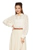 amadella 米杏色蕾丝泡泡袖衬衣 9435 商品缩略图0