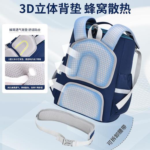 新款小学生书包专业护腰护脊轻便减负英伦1-6年级优质儿童双肩包 商品图3