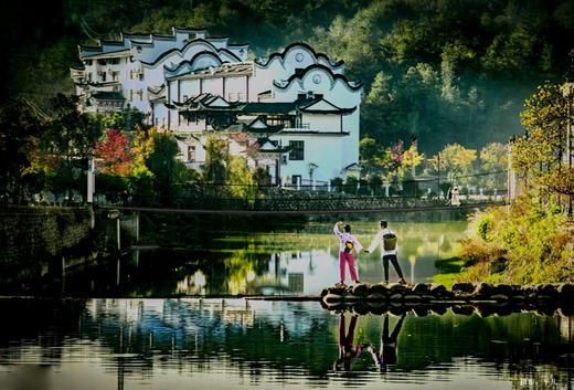 10.25红叶寻秋—大别山5天：罗田圣人堂、河西畈水上红叶、天堂湖 、大别山日出云海、马鬃岭摄影 商品图5