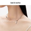 lost in echo原创设计师款轻奢百搭高级感水滴坠流线项链配饰吊坠 商品缩略图1