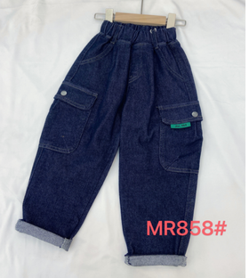 【2023新款】木佑果 秋MR858男中童牛仔长裤F230810
