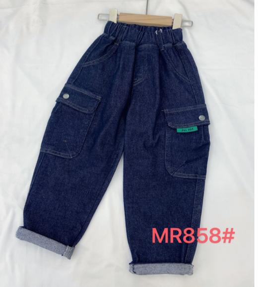 【2023新款】木佑果 秋MR858男中童牛仔长裤F230810 商品图0