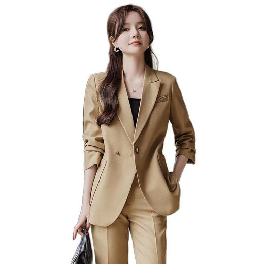 时尚西装套装女2023秋季新款高端气质女神范修身通勤正装西服套装 商品图4