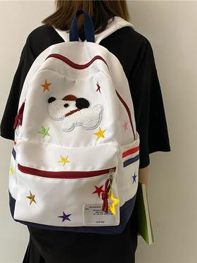 【适合初中高中大学生和可爱少女！书包女休闲包】校园风上课背包卡通双肩包，卡通设计，时尚百搭，轻松装下所有常备物品。双肩背负舒适，方便出行，让你时尚又实用。开学季