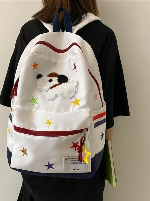 【适合初中高中大学生和可爱少女！书包女休闲包】校园风上课背包卡通双肩包，卡通设计，时尚百搭，轻松装下所有常备物品。双肩背负舒适，方便出行，让你时尚又实用。开学季 商品图0