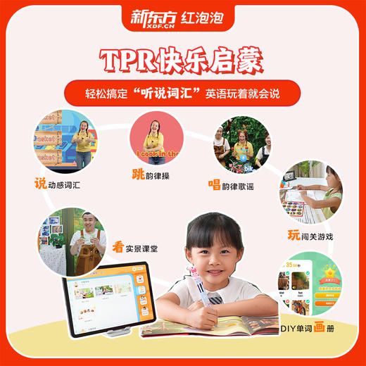 【新东方红泡泡】智能绘本动感听说词汇  给孩子更好的英语启蒙 积累1000+听说词汇 商品图7