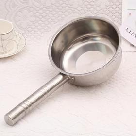 16CM尖底圆短柄不锈钢水勺