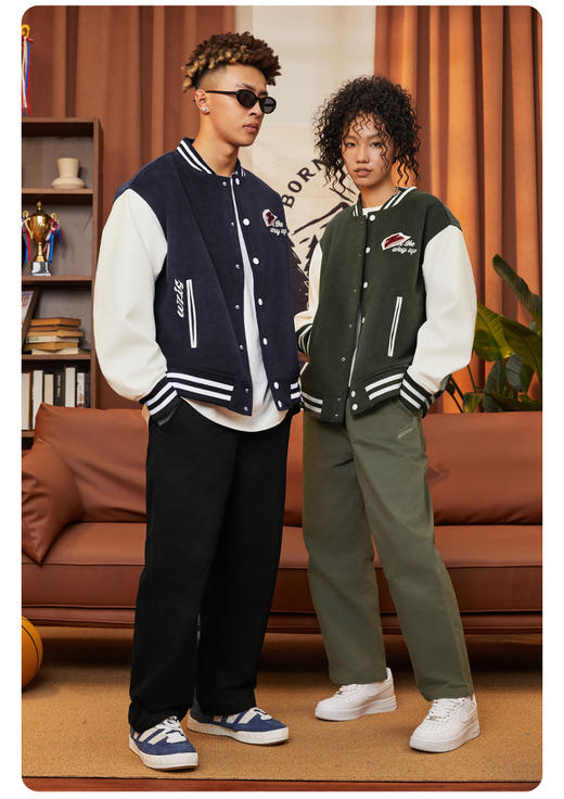 有志者UZIS美式运动长裤男篮球跑步直筒裤休闲宽松复古工装裤坚毅 商品图4