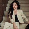 小香风短款小西装+长裤套装女2023秋新款设计感气质显瘦休闲温柔 商品缩略图0