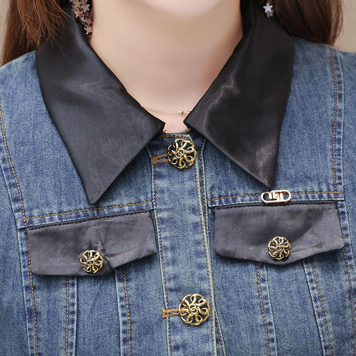 时尚气质，牛仔外套两件套连衣裙QYM-TYH-231336-Y 商品图3