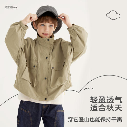 亲子款 日系轻便工装风衣夹克PQWT2305 商品图3