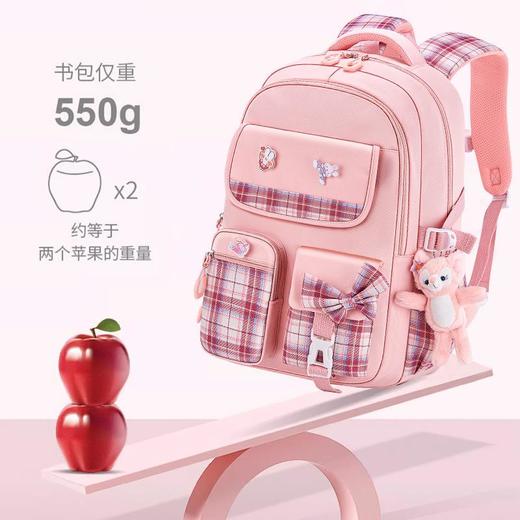新款小学生书包女公主大容量轻便减负护脊防水儿童双肩包1-6年级 商品图2