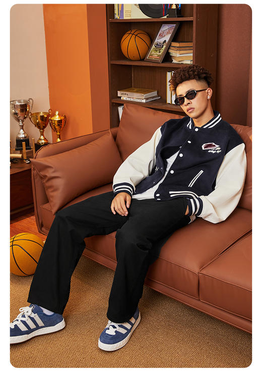 有志者UZIS美式运动长裤男篮球跑步直筒裤休闲宽松复古工装裤坚毅 商品图3