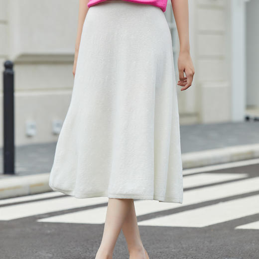 东黎 • 山羊绒女士春秋温柔百搭时尚A字半裙 3295 商品图3