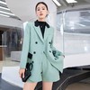 时髦高端小香风两件套2023秋季新款韩版撞色小西服短裤套装御姐风 商品缩略图3