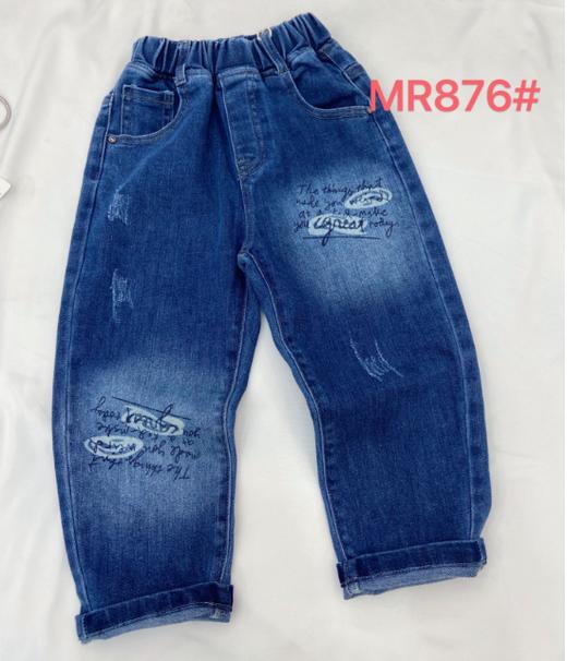 【2023新款】木佑果 秋MR876男中童牛仔长裤F230810 商品图0