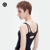 【只剩xs/s码】TITIKA蕾丝美背透气运动背心女（带胸垫）健身弹性修身短款纯黑上衣31088 商品缩略图0