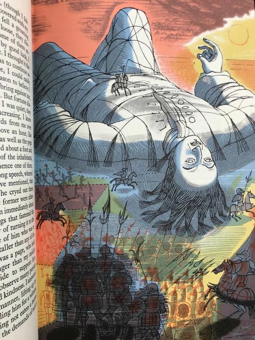 斯威夫特《格列佛游记》（1965） 16幅彩色插图 精装18开带书匣 商品图13