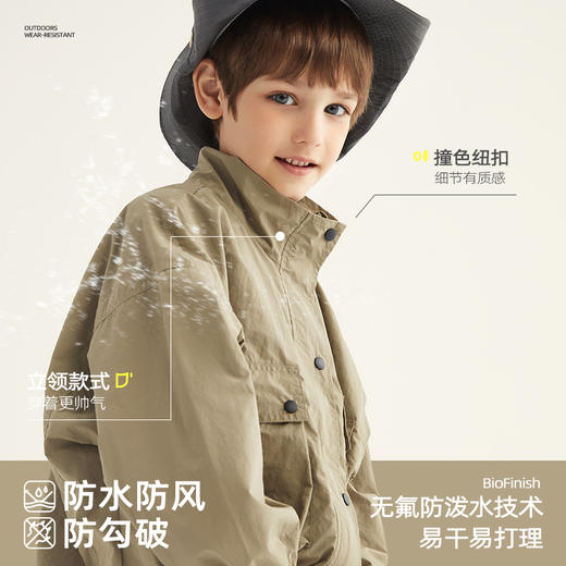 亲子款 日系轻便工装风衣夹克PQWT2305 商品图2