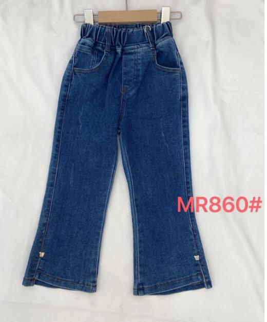 【2023新款】木佑果 秋MR860女中童牛仔喇叭长裤F230810 商品图0