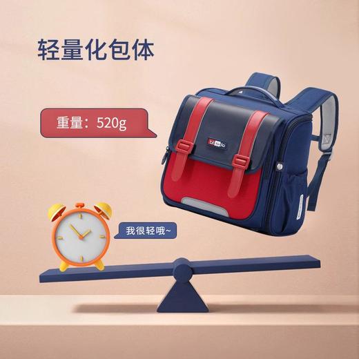 新款小学生横版书包英伦风减负护脊大容量儿童双肩包1-6年级轻便 商品图1