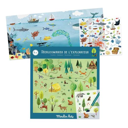 法国 Moulin Roty 转移贴画报 农场/海洋/自然 商品图1