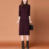 时尚优雅百搭，长袖打底纯色针织连衣裙AHMwjnz6622 商品缩略图2