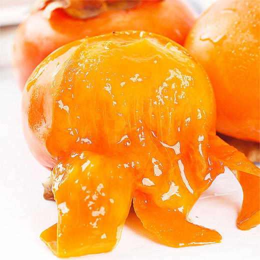 【陕西·临潼】火晶柿子 新鲜软甜柿子 自然熟现摘火晶柿子红软糯甜柿子 商品图7