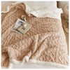 【加厚绒毛！塔芙绒毛毯】秋冬提花毯子，双层加厚，保暖大朵羊羔绒毛毯，简约塔芙绒午睡毯子li 商品缩略图5