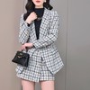 格纹小西服套装女2023秋新款高级感气质名媛小香风两件套通勤外套 商品缩略图2